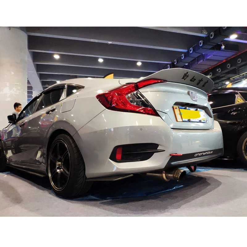 Спойлер для Honda Civic 2016 2017 неокрашенный спойлер из АБС пластика грунтовки цветной