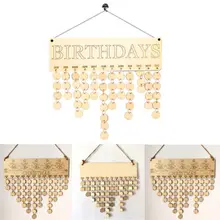 DIY Wooden Birthday Calendar Board Family Friend Sign Dates Hanging Decor Gift DIY Wooden Birthday Calendar Board Family Friend Sign Dates Hanging Decor Gift
