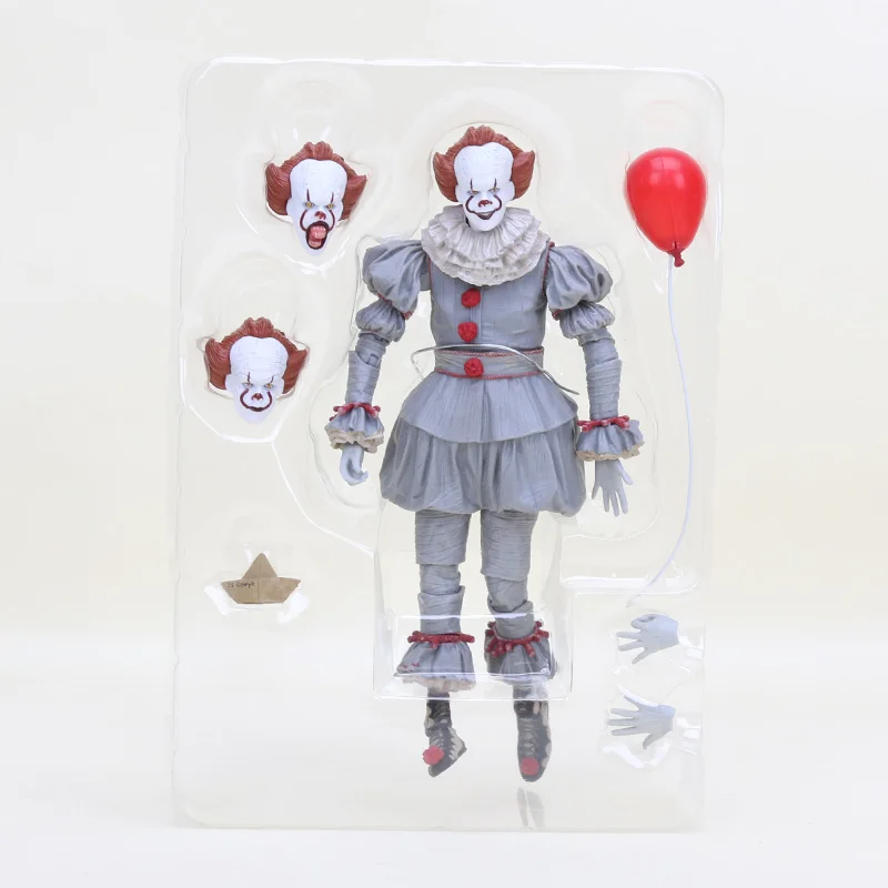 18 см NECA Stephen King's It Pennywise Джокер клоун ПВХ Фигурки Игрушки для мальчиков рождественские куклы детские подарки на Хэллоуин - Цвет: 2 without box