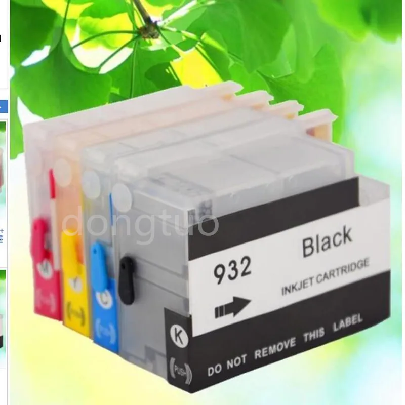 Empty Refillable Ink Cartridge For 932 BK M C Y 932XL For Officejet