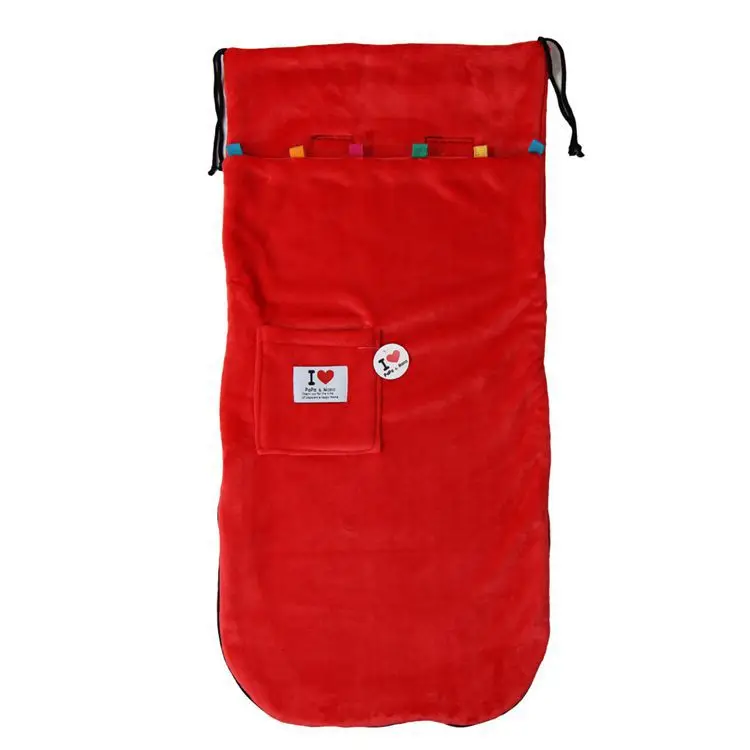 Детское теплое одеяло-конверт для новорожденных мальчиков и девочек, коляска, спальный мешок из флиса, детская коляска, детская складная прогулочная коляска, детский спальный мешок - Цвет: Красный