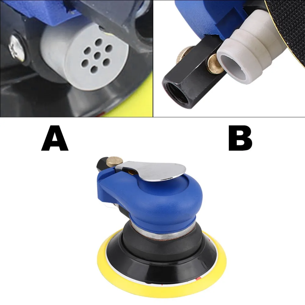 5/6 дюймов округленный воздух ладони случайная орбитальная шлифовальная машина 9000 об/мин пневматический полировщик ручной шлифовальный инструмент авто аксессуары шлифовальные машины