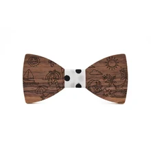 Mantieqingway ручной работы дерева детей бабочкой для маленьких мальчиков девочек с бантом детские деревянные галстуки-бабочки Bowknots формальные детская галстук