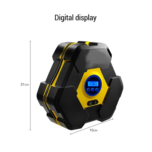Портативный Автомобильный Электрический воздушный компрессор 12 В, насос для накачки шин с удлиненным шнуром питания длиной 3 м с прикуривателем - Цвет: 22 cylinder LED