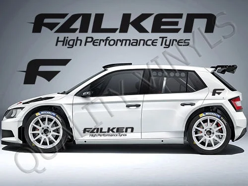 Для 2 шт./пара P30 FALKEN TYRES дверь логотип салон гонки ралли графика наклейки |