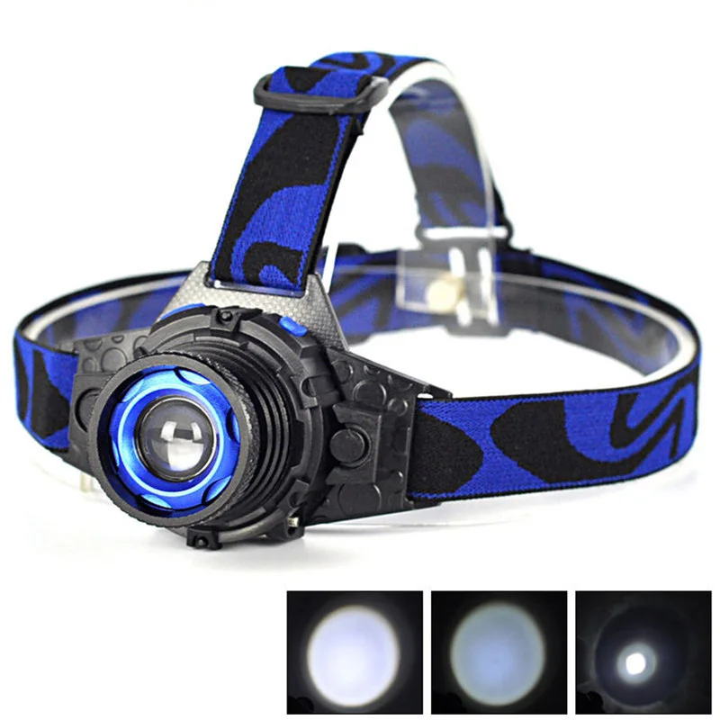 Litwod Z302308 Q5 Led Bright Headlamp Head Light Head Flashlight LED Headlight Build-in Rechargeable Battery Head Lamp Zoomable