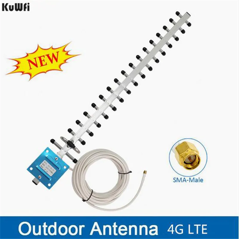 

KuWFi Antena Wifi Antenna 4G LTE Antenna SMA male WIFI directional antenna 20dBi 4G Router antenna 2500-2700Mhz for Routers