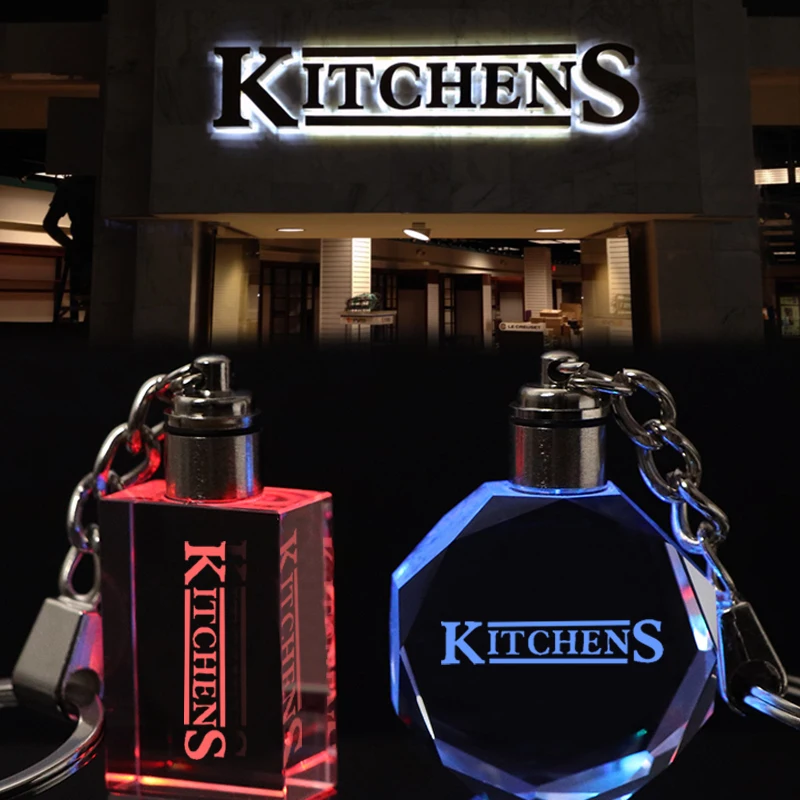 

Customized K9 Crystal Logos Ornament Personalized DIY Laser Engraved Logos Keychain for Store Logos Company Logos Home Decor