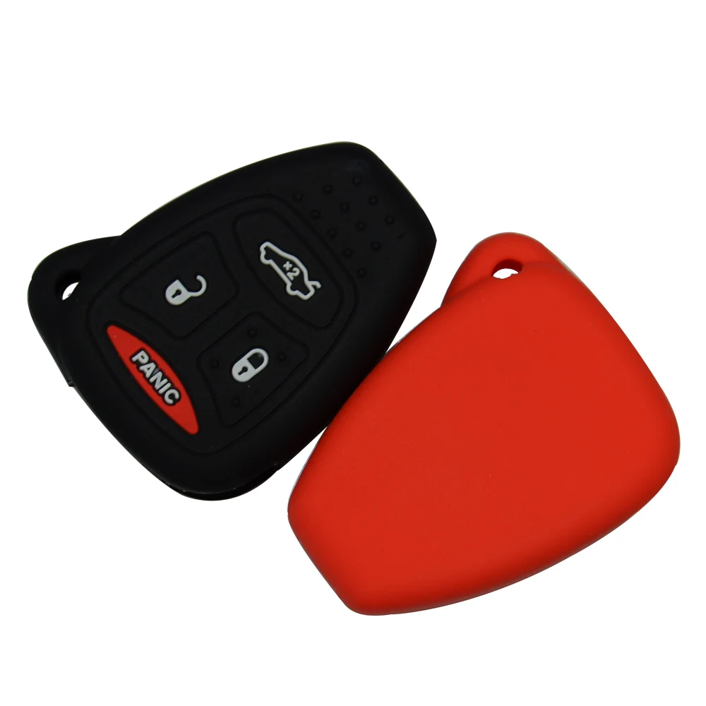Защитный чехол OkeyTech для Jeep Wrangler Cherokee мягкий силиконовый Chrysler Liberty Sebring|silicone key