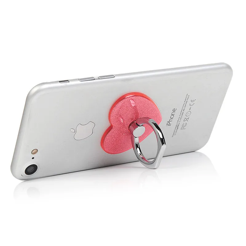 Turata Finger Ring Holder 360 Degree Bling Love Heart Mobile Phone Stand Holder Universal For Airpods iphone Samsung Huawei LG Turata Finger Ring Holder 360 Degree Bling Love Heart Mobile Phone Stand Holder Universal For Airpods iphone Samsung Huawei LG