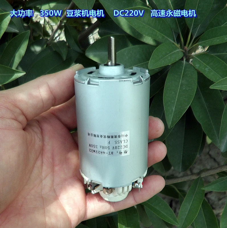 Soymilk мотор 350 Вт высокой мощности DC220V высокоскоростной двигатель с постоянным магнитом