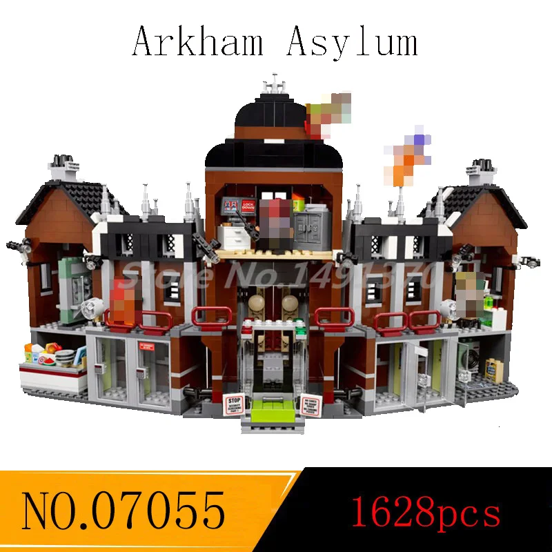 

Arkham Asylum Building Blocks DC Superheroes Batman Joker Robin Model Figure Sets Toys For Children Gifts