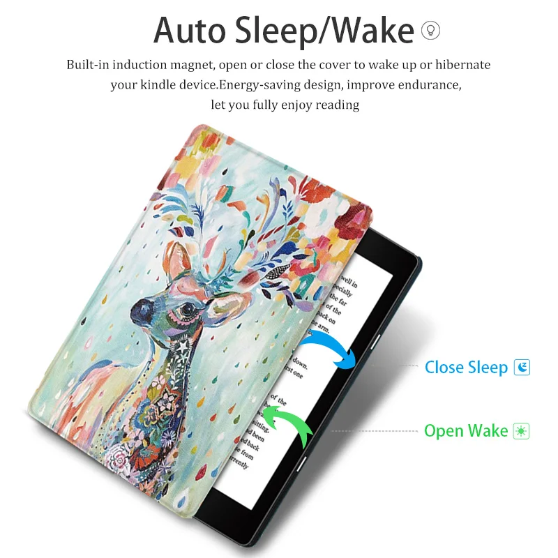 Чехол AROITA для 6," Kobo Aura H2O Edition 2 электронных книг(модель N867-)-легкий тонкий чехол с автоматическим режимом сна/пробуждения