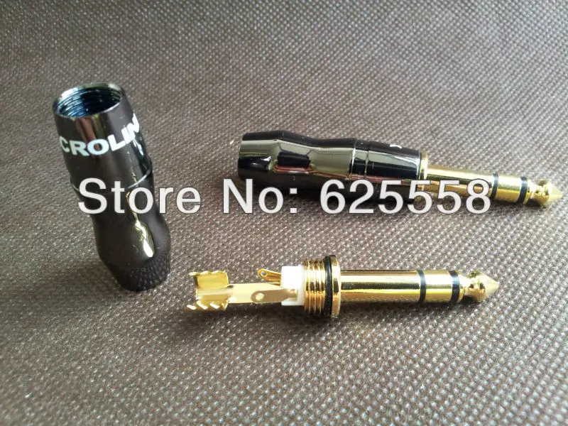 1 пара аудиоразъём 6 3 мм 1/4 дюйма|connector plug|connector 6.3mmconnectors gold |