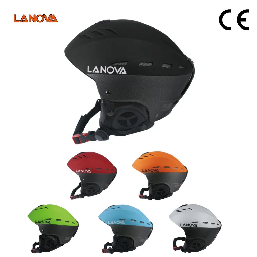 LANOVA бренд Профессиональный для взрослых Лыжный спорт шлем для мужчин и женщин Катание на коньках/скейтборд шлем многоцветные снежные спортивные шлемы W-205 с 2 размерами