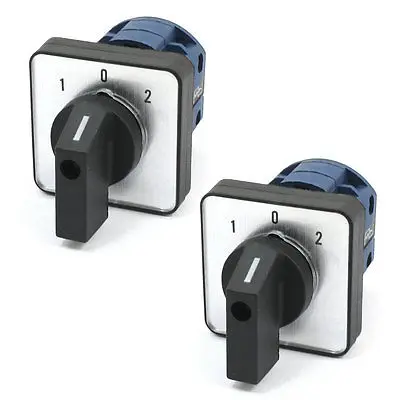 

Поворотный кулачковый переключатель, 2 шт., 20A, 220-240 В, 3 положения