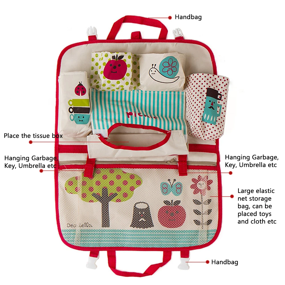 YOSOLO Car-styling Car Back Seat Organizer Stowing Tidying for kids Carriage Baby Diaper Universal Storage Hanging Bag Mummy Bag YOSOLO Car-styling Car Back Seat Organizer Stowing Tidying for kids Carriage Baby Diaper Universal Storage Hanging Bag Mummy Bag
