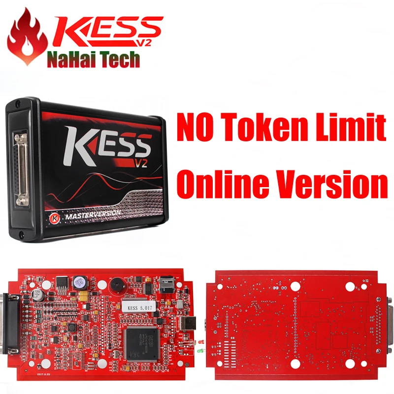 Red KESS V2.47 V5.017 чип тюнинга ECU без жетонов онлайн мастер ЭКЮ программист V2 набор для
