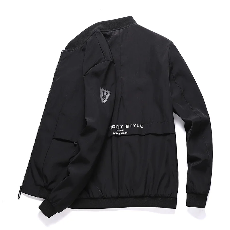 

2018 Men Autumn Jackets and Coats Jaquet Male Causal Fashion Slim Fitted Zipper Jackets Hombre