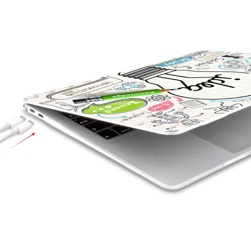 Batianda жесткий чехол для Macbook Air Pro retina 11 12 13 15 13,3 дюймов Сенсорная панель A1706 A1708 A1989 A1932 A1990 уникальный чехол для ноутбука