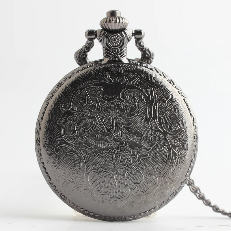 Bronze Vintage Antique Russia Soviet Sickle Hammer Quartz Pocket Watch Necklace Pendant Clock for Mens Womens 4