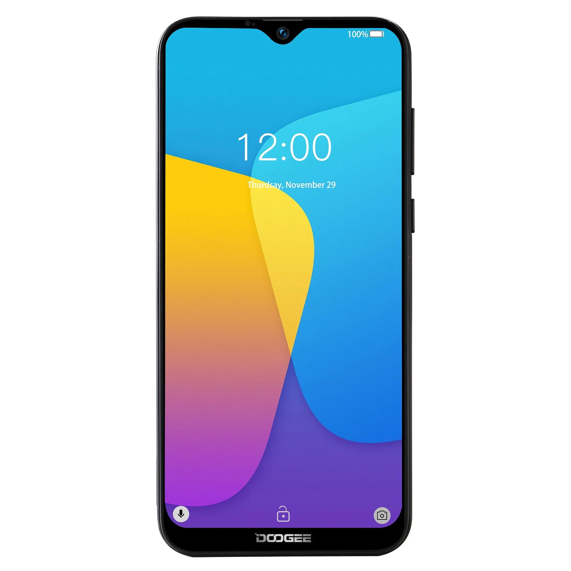 DOOGEE Y8C Android 8,1 WCDMA 6,1 дюймов мобильный телефон 19:9 в виде капли воды, экран LTPS смартфон MTK6580 1 Гб + 16 Гб 3400 Max две sim карты 8MP + 5MP