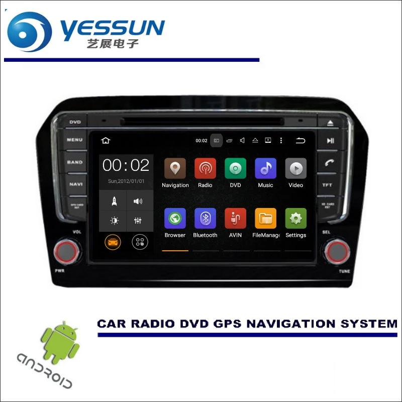 

YESSUN Car Multimedia Navigation For Volkswagen VW Jetta 2013~2017 CD DVD GPS Player Navi Radio Stereo HD Screen Wince / Android