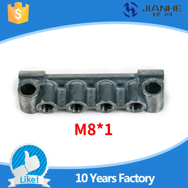 

PV 4mm tube M8*1 Unidirectional gauge adjustable Oil Distributor/seperator valve/divider for CNC machine/centralized lubrication