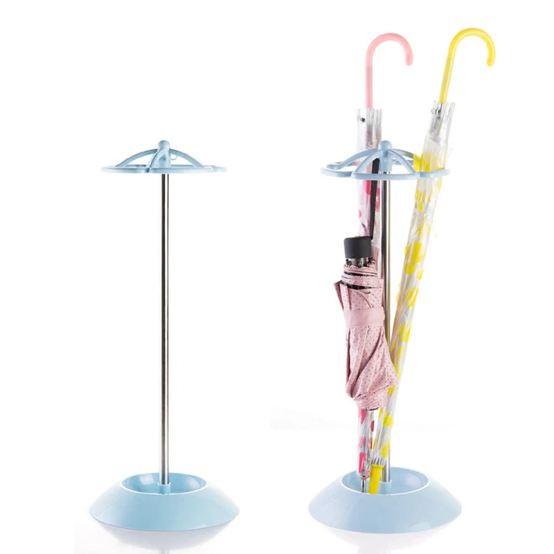 DINIWELL Stainless Steel 5 Holes Umbrella Stand For Storage Rack Holder Shelf Draining Water Dry