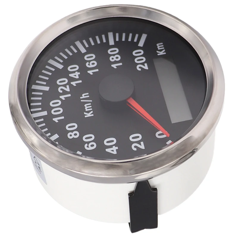 Universal Digital 85mm GPS Speedometer Speedo 200kmh LCD Speed Gauge