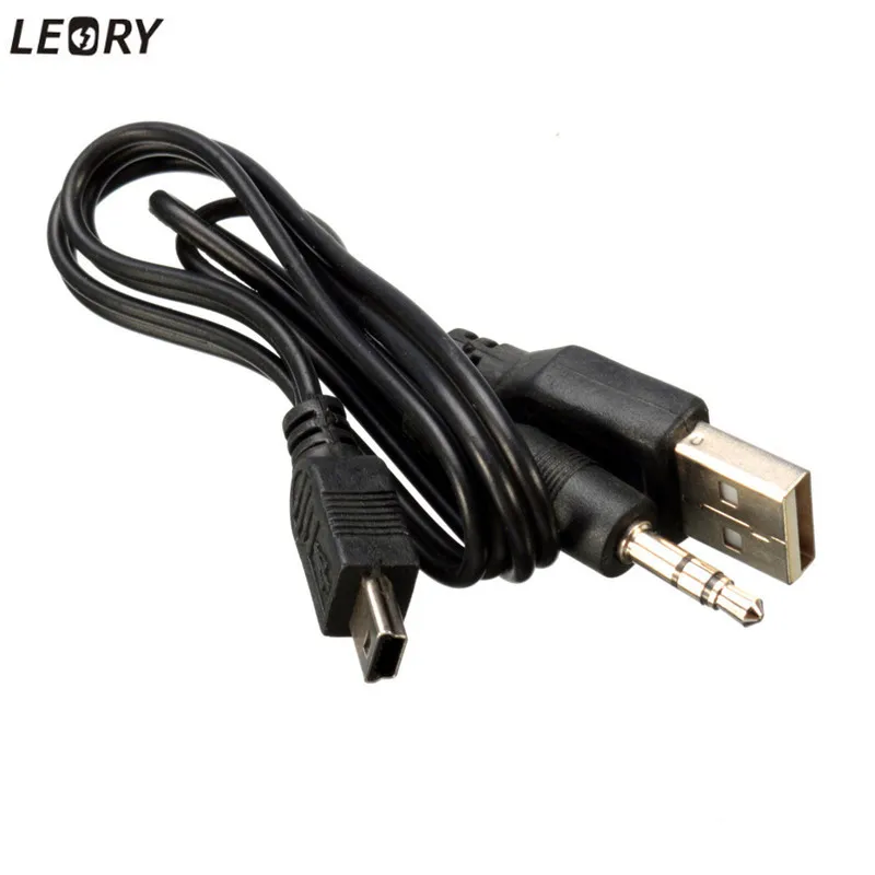Leory Wholesale 50cm Standard 3.5mm Audio Cable Mini USB to USB