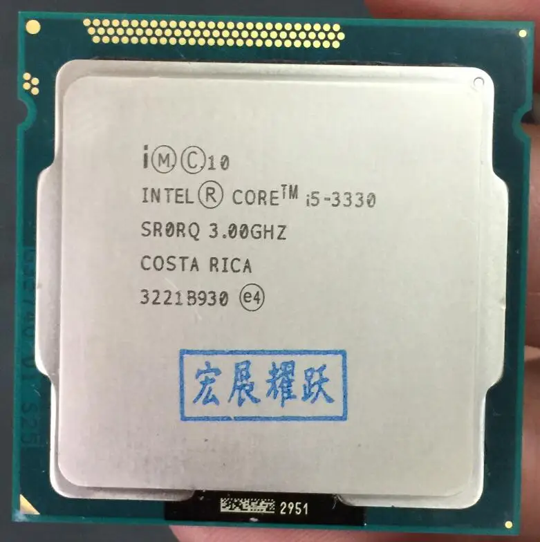 Процессор Intel Core i5 3330, процессор LGA1155, 6 Мб кэш-памяти, 3,0 ГГц, 100% рабочий процессор для настольного ПК