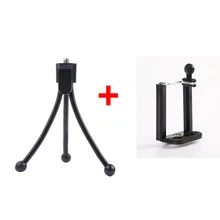 Kaliou Camera Desk Table Mini Flexible Octopus Tripod with Phone Clip Holder for Gopro 6 5