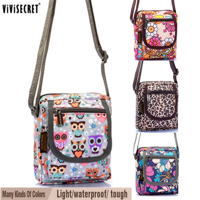 Women Small Messenger Bag Waterproof Multi Layer Cross Body Cute Women Small Messenger Bag Waterproof Multi Layer Cross Body Cute Cartoon Owl Fl Printed Bags Mini