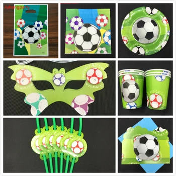 

92pcs Football theme birthday party Football plates napkin Football card for kids birthday party favors Football cups dishes