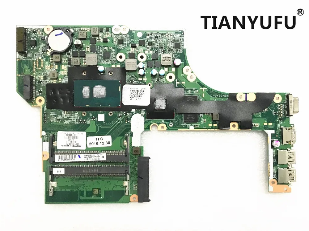 Для HP ProBook 450 G3 470 материнская плата для ноутбука i5 6200U 827025 001 601 DA0X63MB6H1