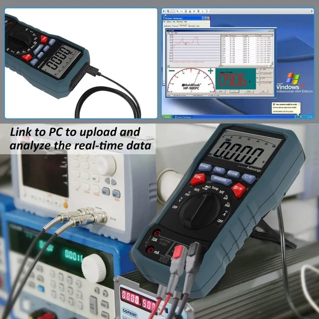 

BOLYFA BF117 Multimeter Digital multimetro USB interface PC Software CD and Data Output Function AC/DC Voltage Tester UT61E