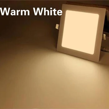 

Square LED panel downlight lamp 6W 9W 12W 15W Ceiling Recessed Slim Ultra Thin LED Panel Light for Indoor home decoration lights