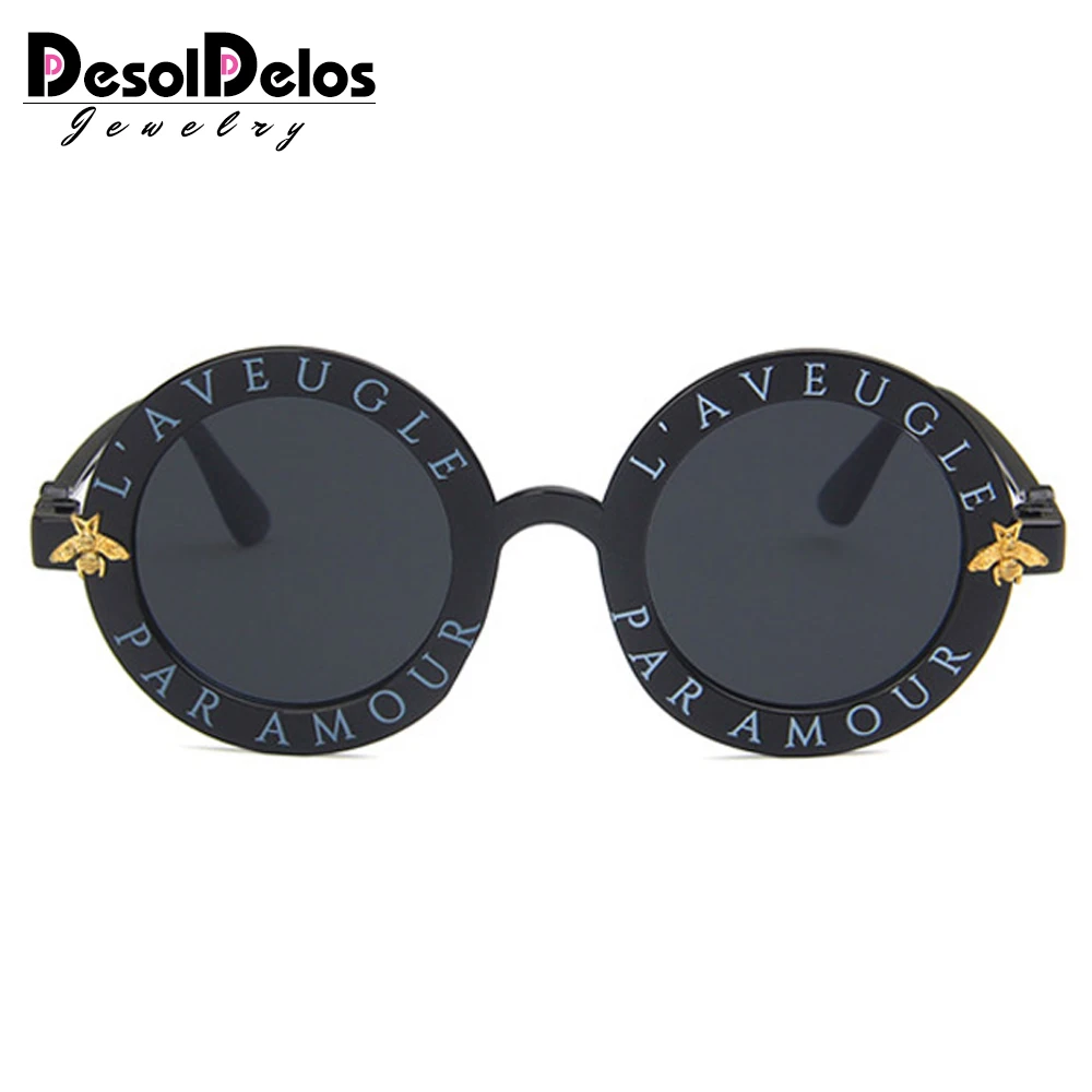 

Vintage Steampunk Bee Kids Sunglasses Boys Girls Luxury Children Sunglasses Round Sun Glasses Oculos Feminino Accessories