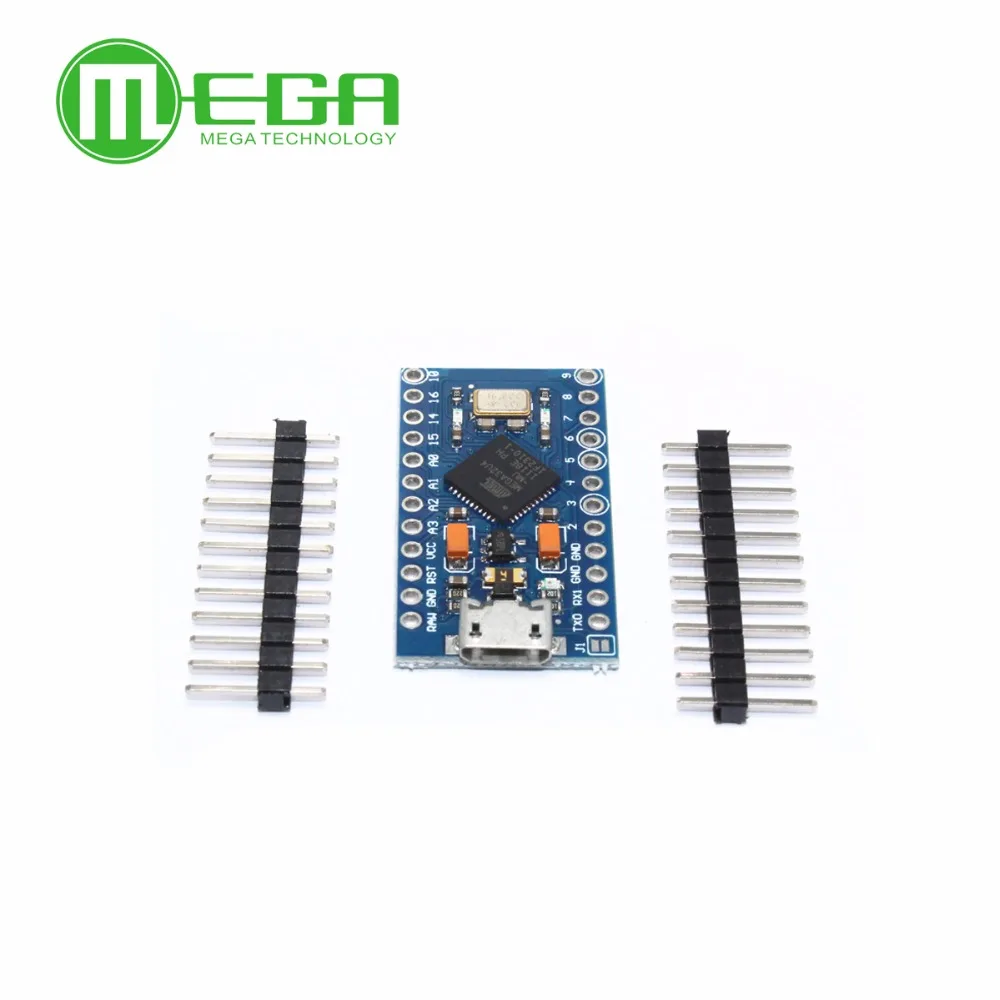Pro Micro ATmega32U4 5 V/16 МГц модуль с 2 row штыревые