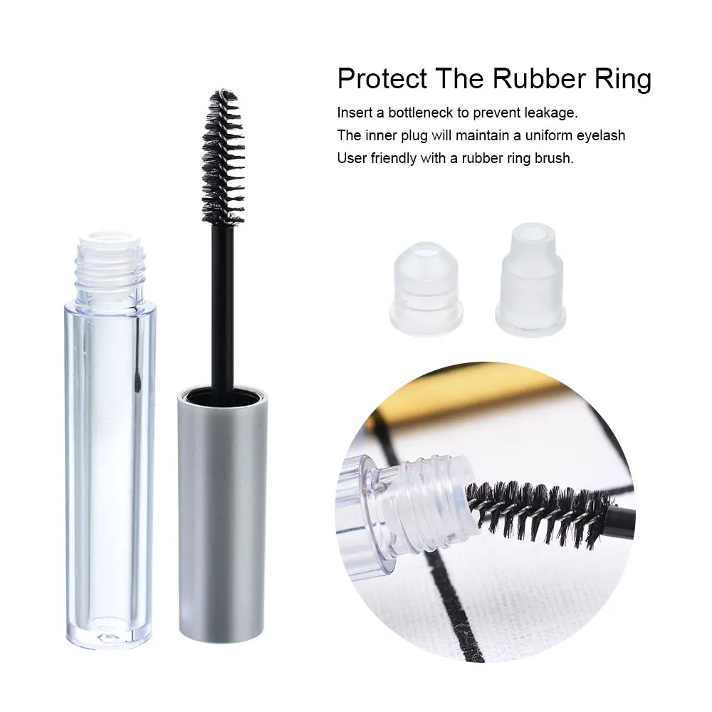 Empty Black Eyelash Tube Mascara Cream Vial Container Travel Storage Bottle Organizer Makeup Tool Accessories 3.5/10ml