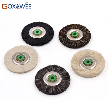 

GOXAWEE 10pcs Polishing Brush Wheel Abrasive Tools Grinding Wheels 48mm For Bench Grinder Abrasive Brush Soft, Medium, Hard