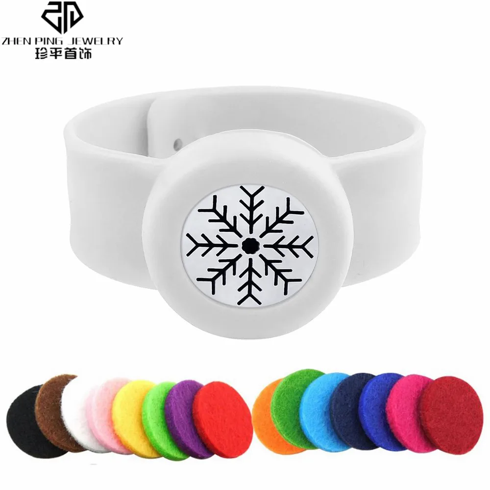 

White Adjustable Mosquito Repellent Silicone Bracelet Kids Adults Aromatherapy Diffuser Bracelets