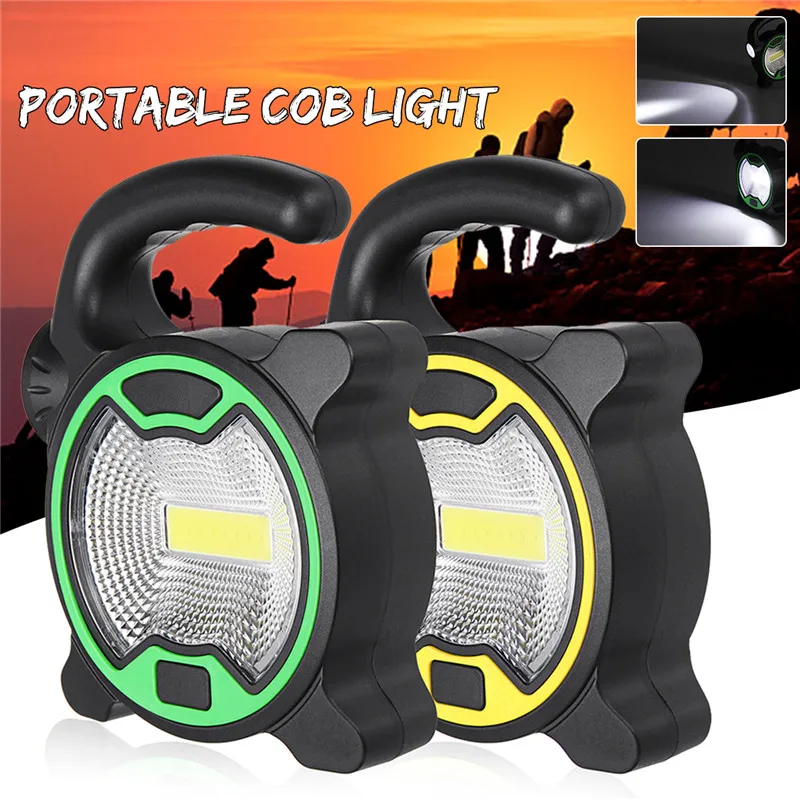 

Mising 30W Portable Lantern Rechargeable LED Flood Light Outdoor Garden Work Spot Lamp DC4.5V Green Yellow Without Batteries