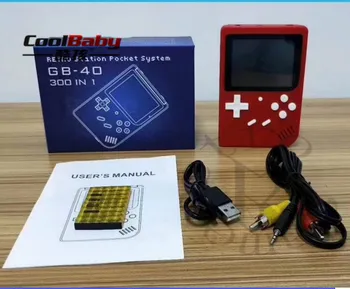 

gb-40 High Quality 3.0" LCD Screen Handheld Game Player Built-In 300 Classic Video Game Console Rechargeable Game Players Gifts