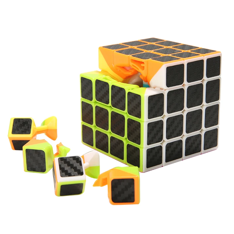 Zcube 2x2x2 3x3x3 углеродное волокно наклейка Скорость Magic speed Cube Megaminx обучающая игрушка-головоломка карбоновая волшебный куб Cubo