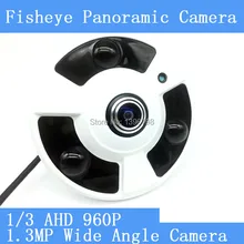 HD 1.3MP 960P 360 Degree Wide Angle Fisheye Panoramic Camera CCTV Camera AHD Infrared Surveillance Camera Security Dome Camera