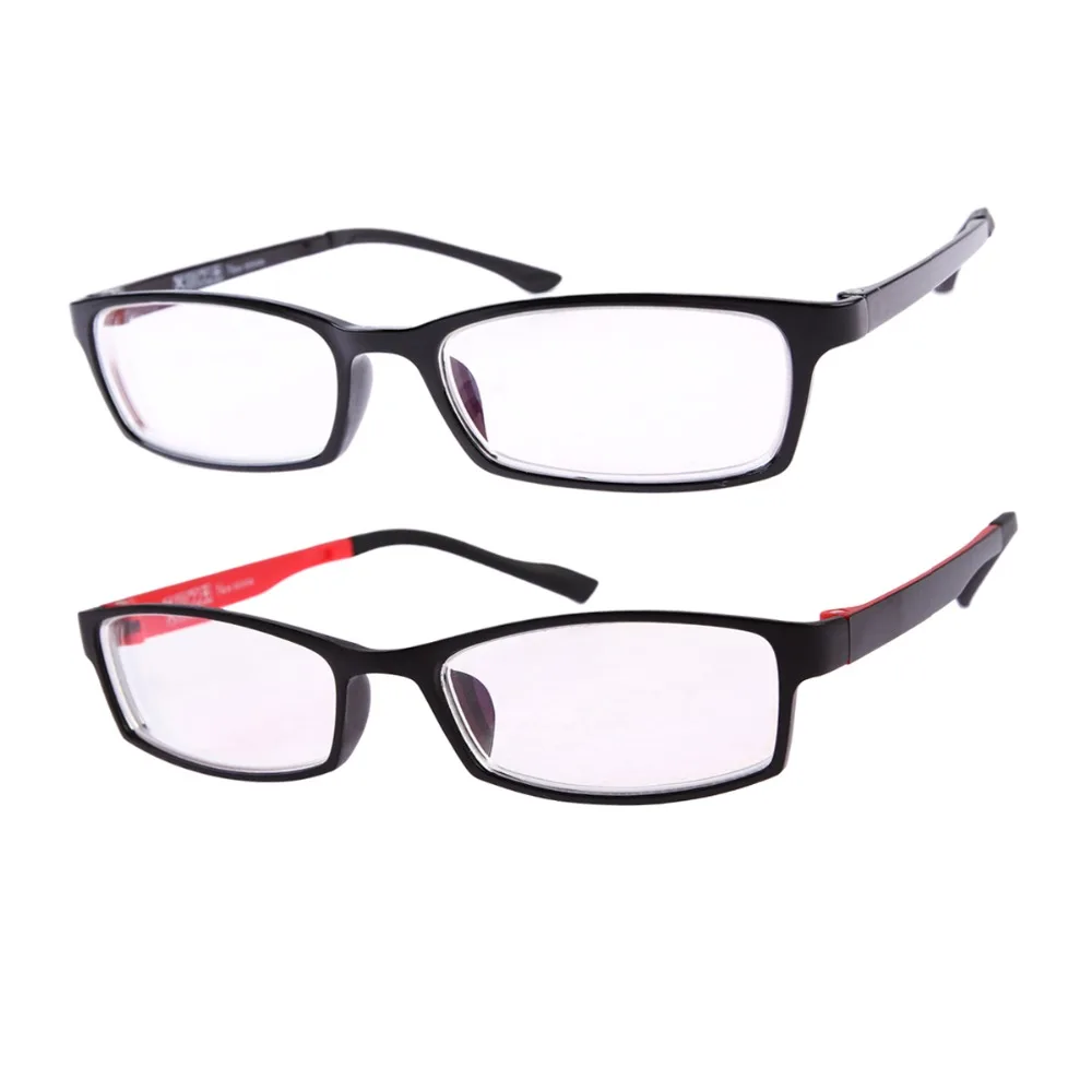 Очки для близорукости от-1,0 до-6,0 Мужские Женские близорукие очки расстояние 1x черный 1x Красная оправа близорукие очки по рецепту