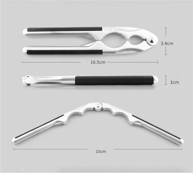 Многоцелевой орех крекер для грецких морепродуктов с нескользящей ручкой сверхмощный пекан щипцы для грецких орехов открывалка инструмент металлический орех крекер