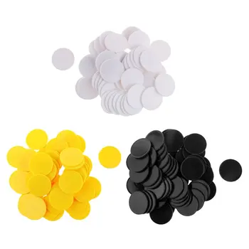 

150pcs 40mm Plastic Poker Chips Bingo Markers Cards Counting Toy for Children Classroom Carnival Mahjong Board Game Party Bar